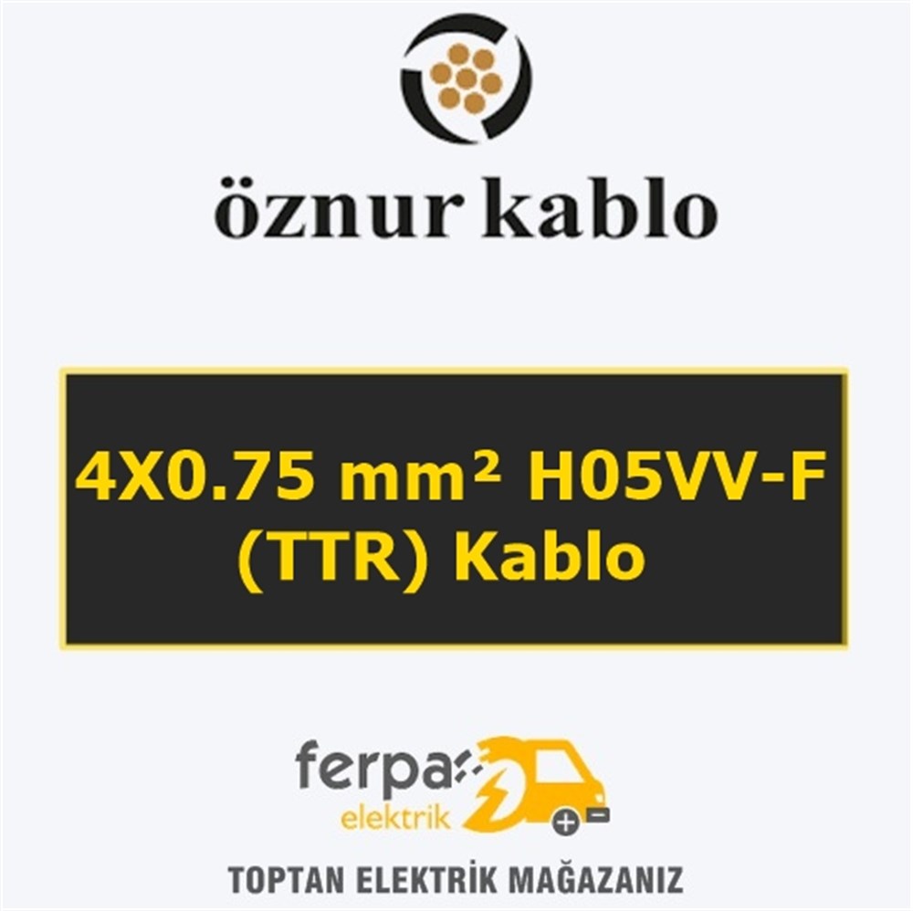 Öznur 4X0.75 mm² Ttr (Fvv-N) Kablo