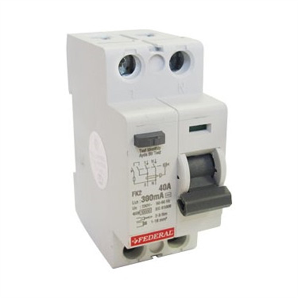 Federal  2X25 A 30 mA 10 kA Kaçak Akım Koruma Şalteri