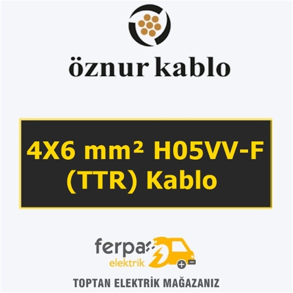 Öznur 4X6 mm² Ttr (Fvv-N) Kablo