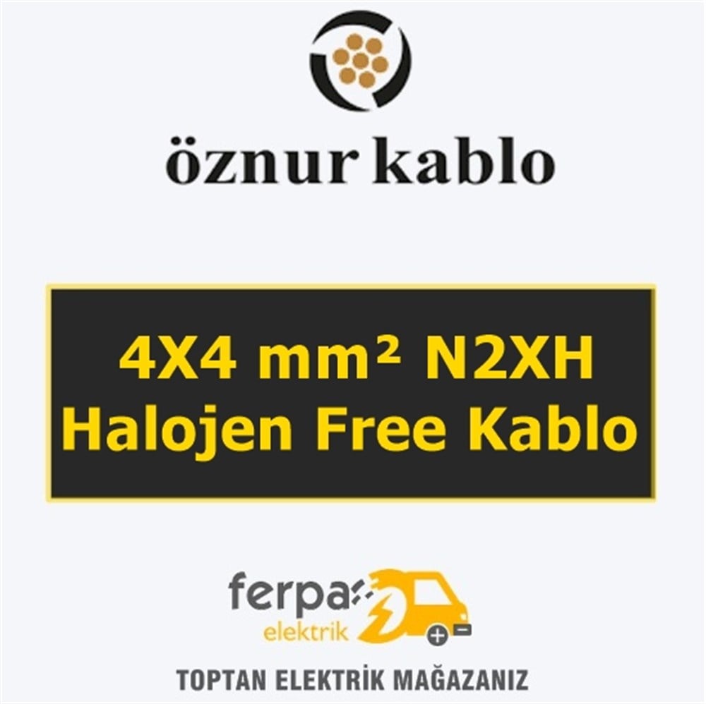 Öznur 4X4 mm² N2Xh Halojen Free Kablo