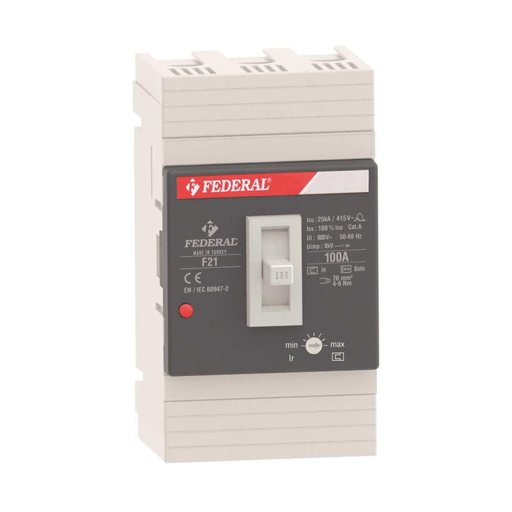 Federal  F21 100 A 25 kA Termik Mağnetik Şalter (Tmş)