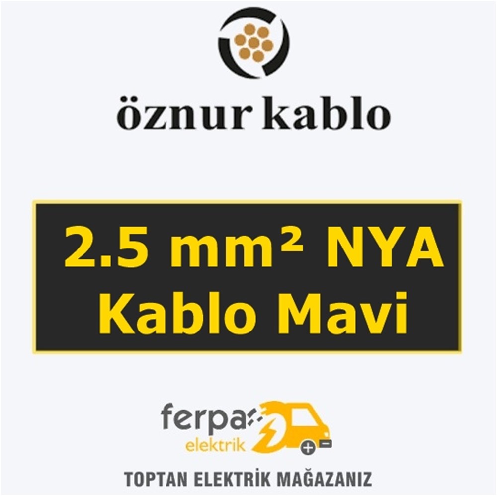 Öznur 2.5 mm² Nya Kablo Mavi