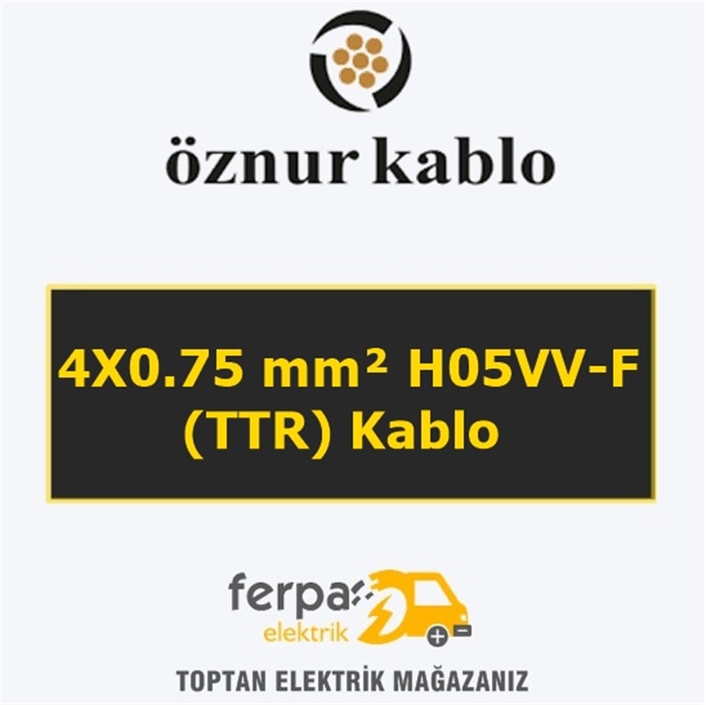 Öznur 4X0.75 mm² Ttr (Fvv-N) Kablo