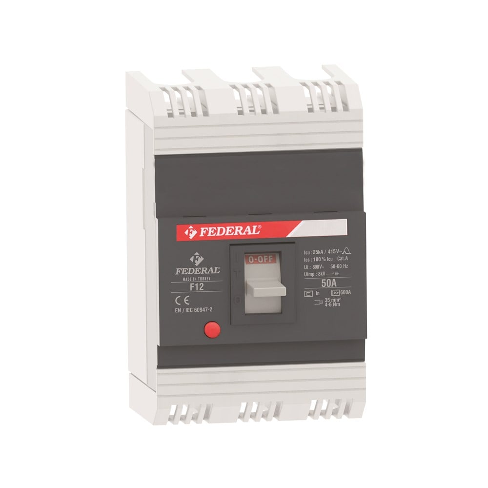 Federal  F12 Sabit 100 A 25 kA Termik Mağnetik Şalter (Tmş)