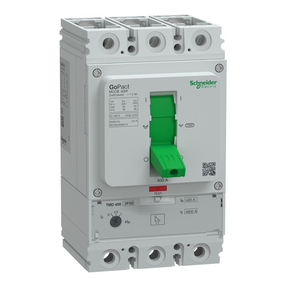 GoPact Şalter 400, 3P3D 36kA AC 400A TMD Ayar Sahalı
