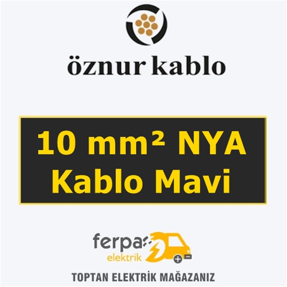 Öznur 10 mm² Nya Kablo Mavi