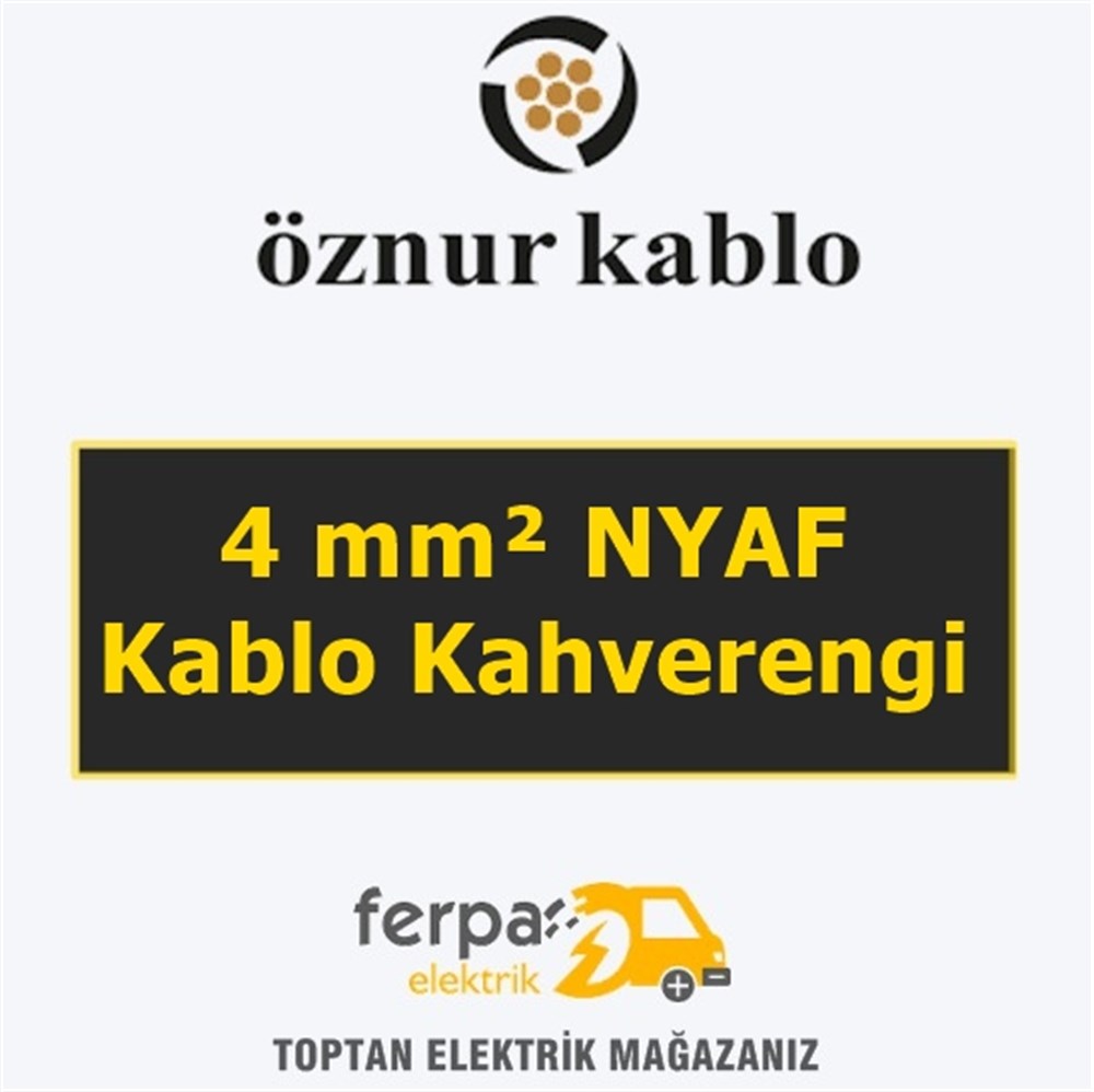Öznur 4 mm² Nyaf Kablo Kahverengi