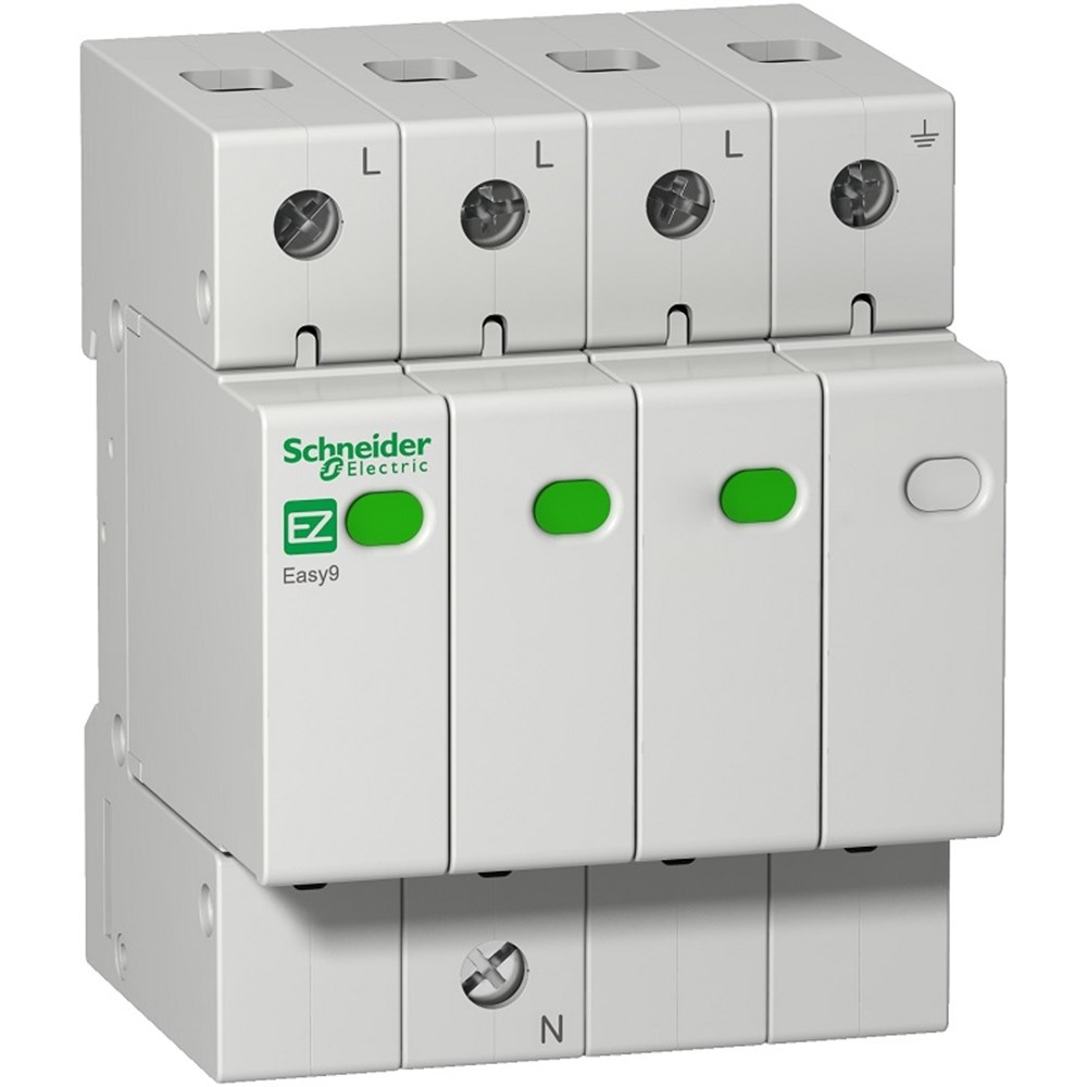 schneider--ez9l33745--easy9-surge-arrestor-t2-3p-n--45ka-400v-parafudur