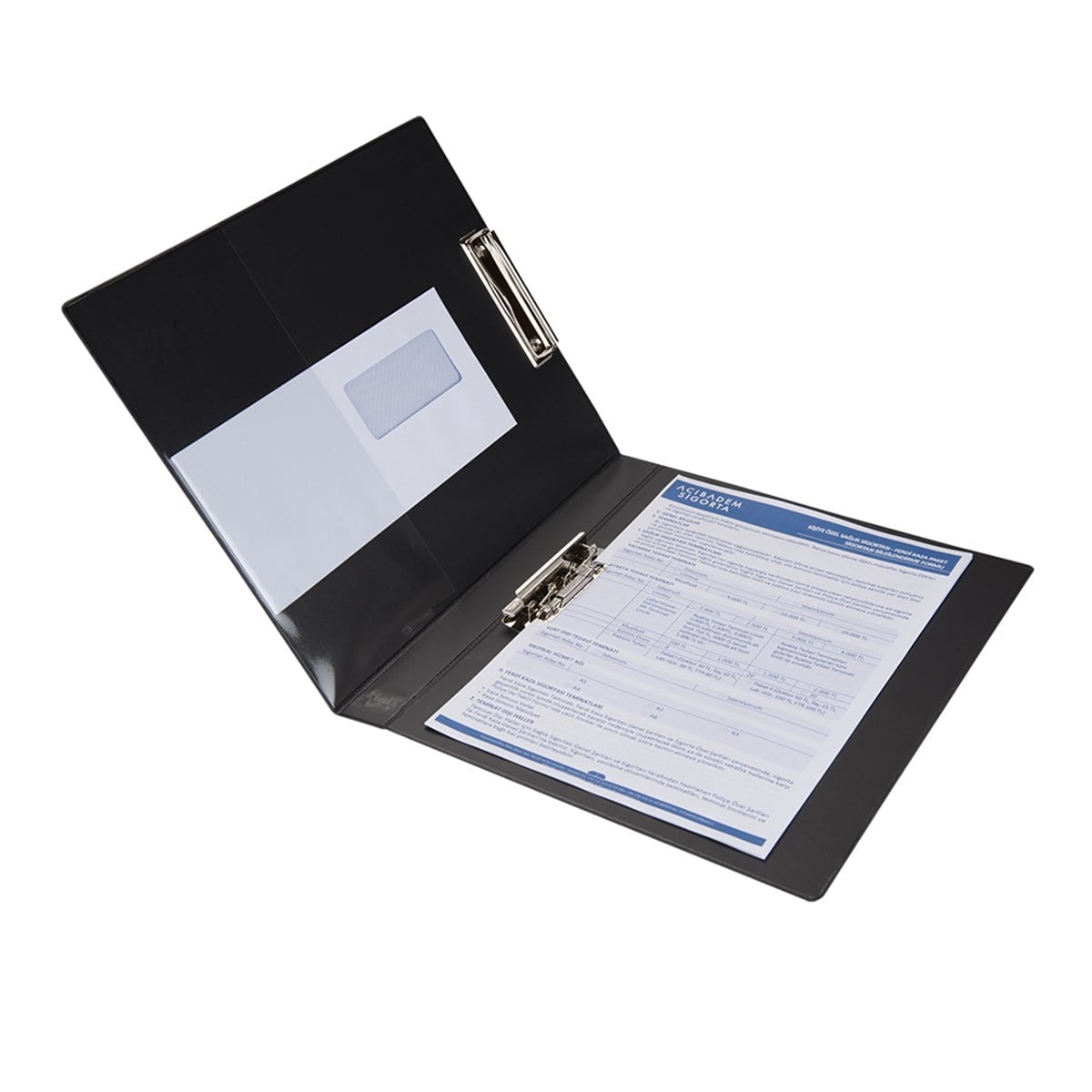 A4 PVC ÇİFT MEKANİZMALI ÖĞRENCİ ve OFİS TİPİ EVRAK SUNUM KLASÖRÜ 27X32 CM (200 YAPRAK) 