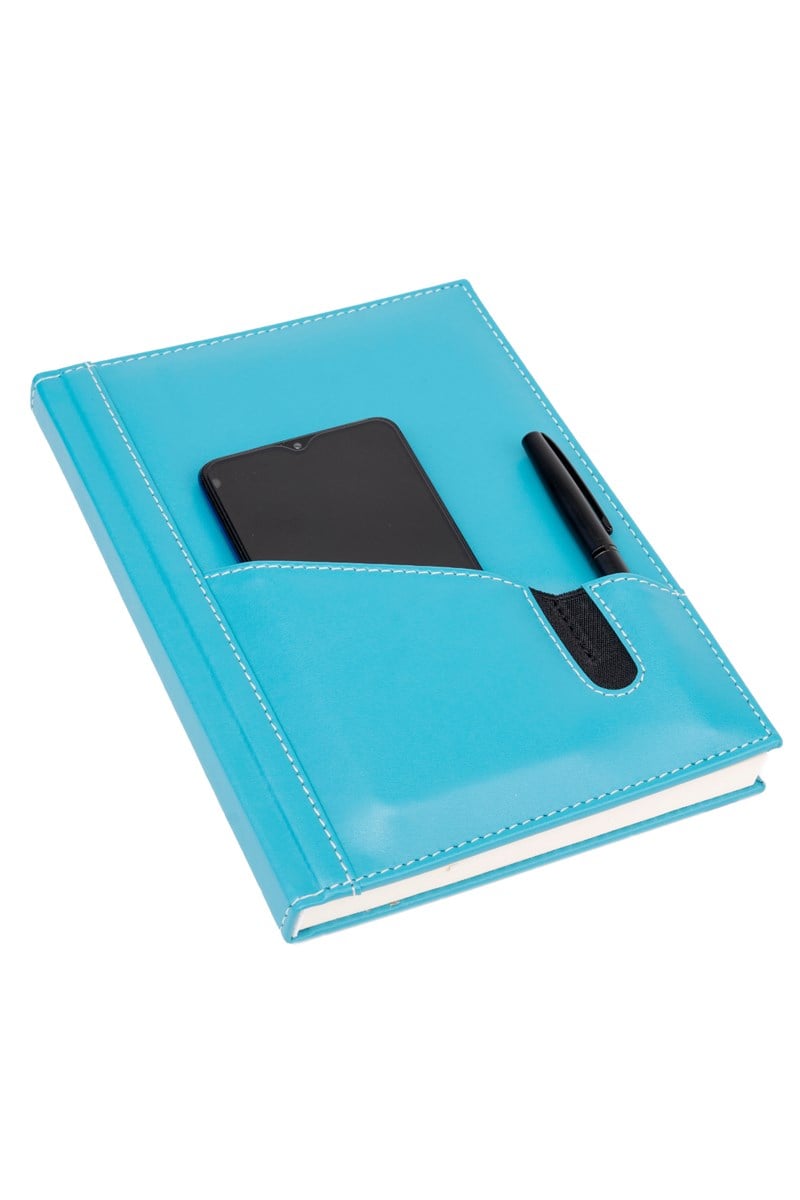 DERİ TELEFON KILIFLI KAPAK DEFTER TARİHLİ AJANDA 17X24 CM