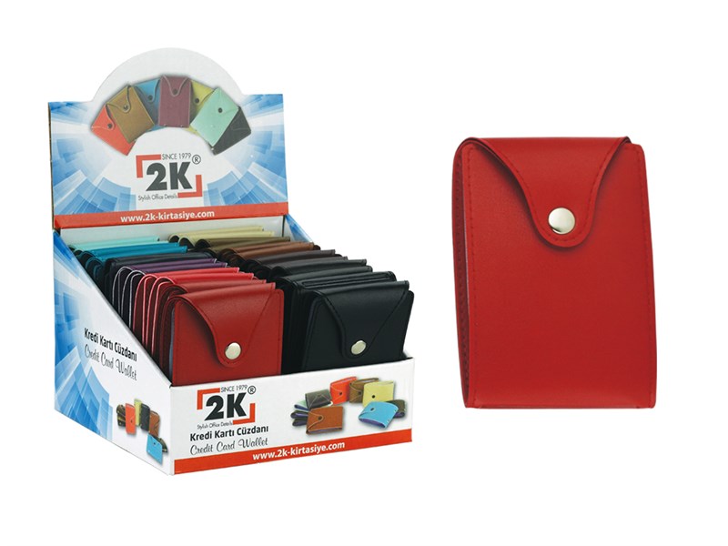 KREDİ KARTLIK 20 KART 256 YATAY 24'LÜ STAND 12 RENK 7X10,5 CM