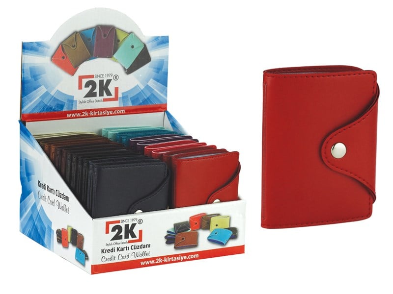 KREDİ KARTLIK 20 KART 257 DİKEY 24'LÜ STAND 12 RENK 7,5X9,7 CM