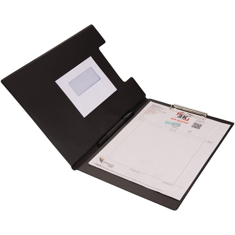Kapaklı Sekreterlik A4 Biala 100 Yaprak Kapasiteli Clip Board 24x32 cm