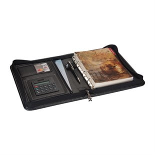 DİPLOMAT FERMUARLI 4 HALKALI ORGANİZER AJANDA 15X21 DEFTERLİ 