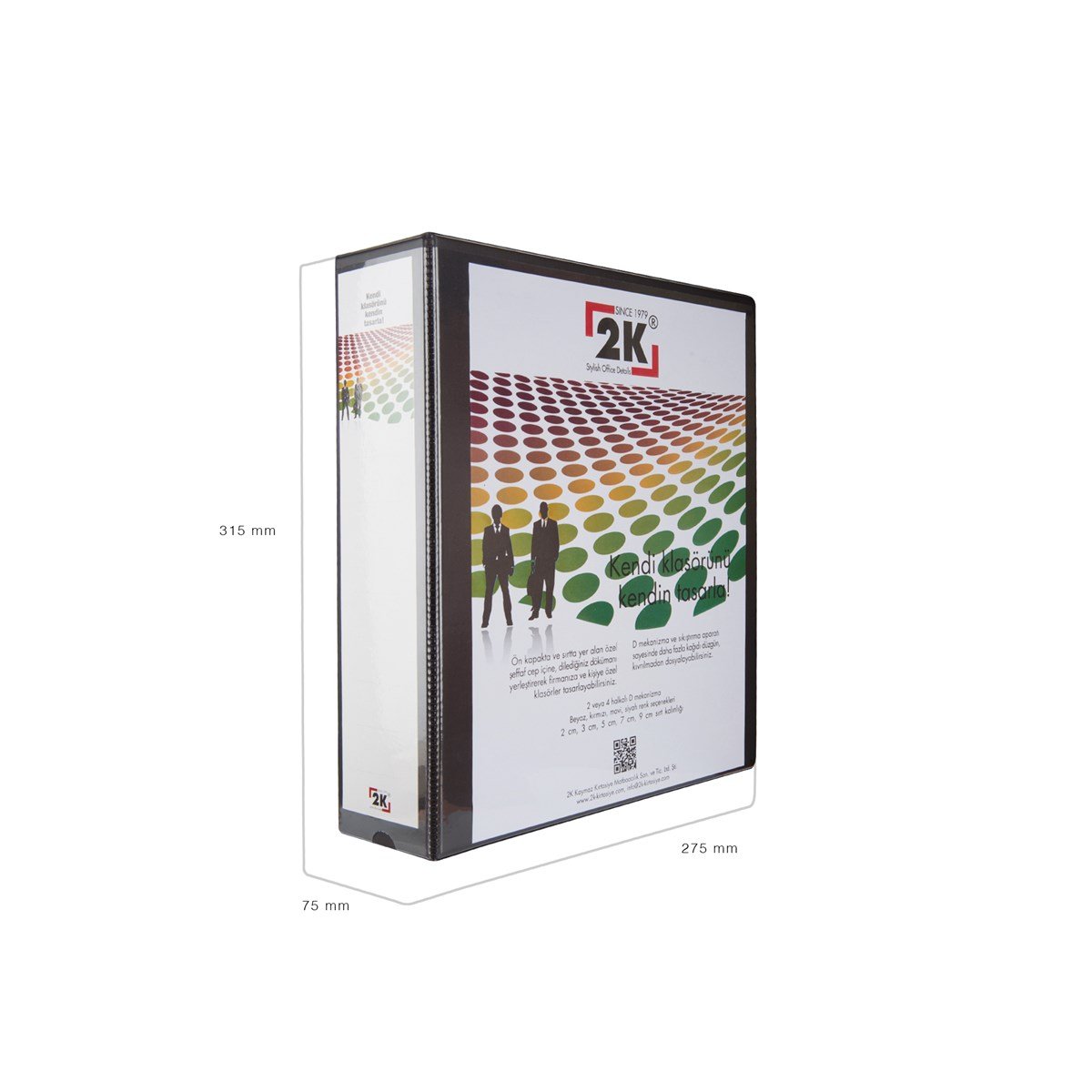 7 CM 4 HALKALI İÇ DIŞ ŞEFFAF CEPLİ FİRMA SUNUM ve EVRAK KLASÖRÜ