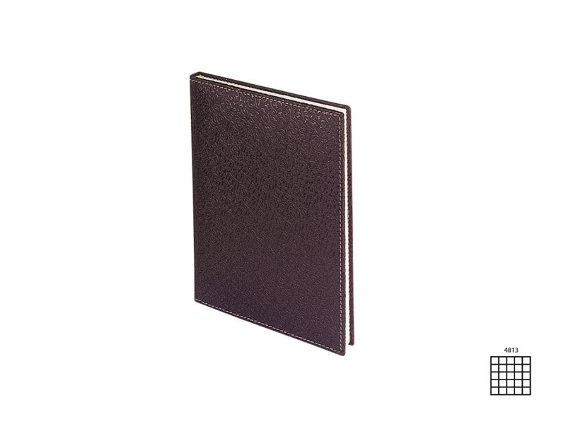Deri Defter Günlük Journal Ajanda Tarihsiz Kareli 160 Yaprak Hilton Vegan 14x20 cm