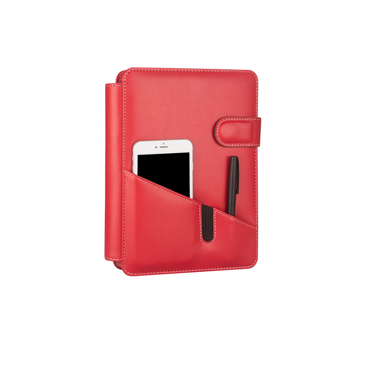 DİPLOMAT TELEFON KILIFLI 4 HALKALI ORGANİZER KARELİ 15X21 DEFTERLİ 