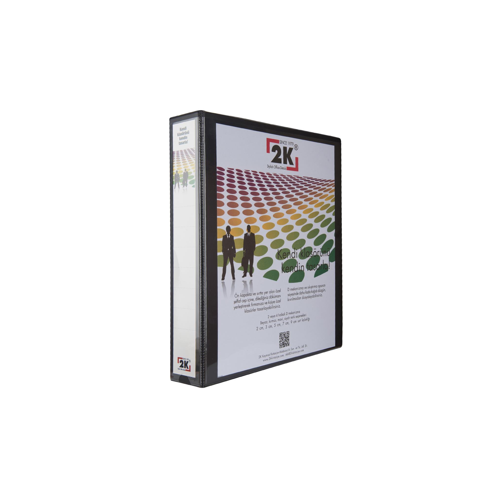 FİRMA EVRAK SUNUM KLASÖRÜ A4 PVC 5 CM 2 HALKALI (350 YAPRAK) 27,5X32 CM