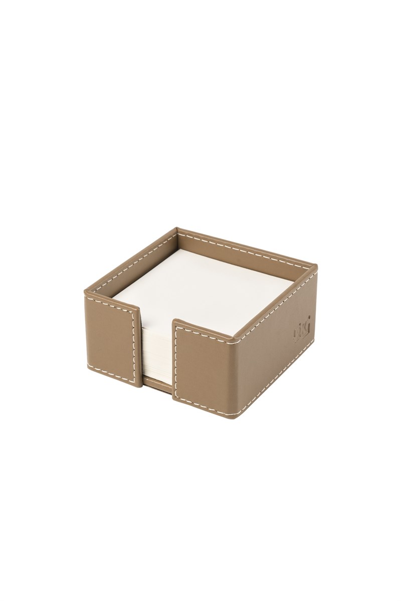 Küp Bloknotluk Suni Deri Masaüstü 10X10X5 cm