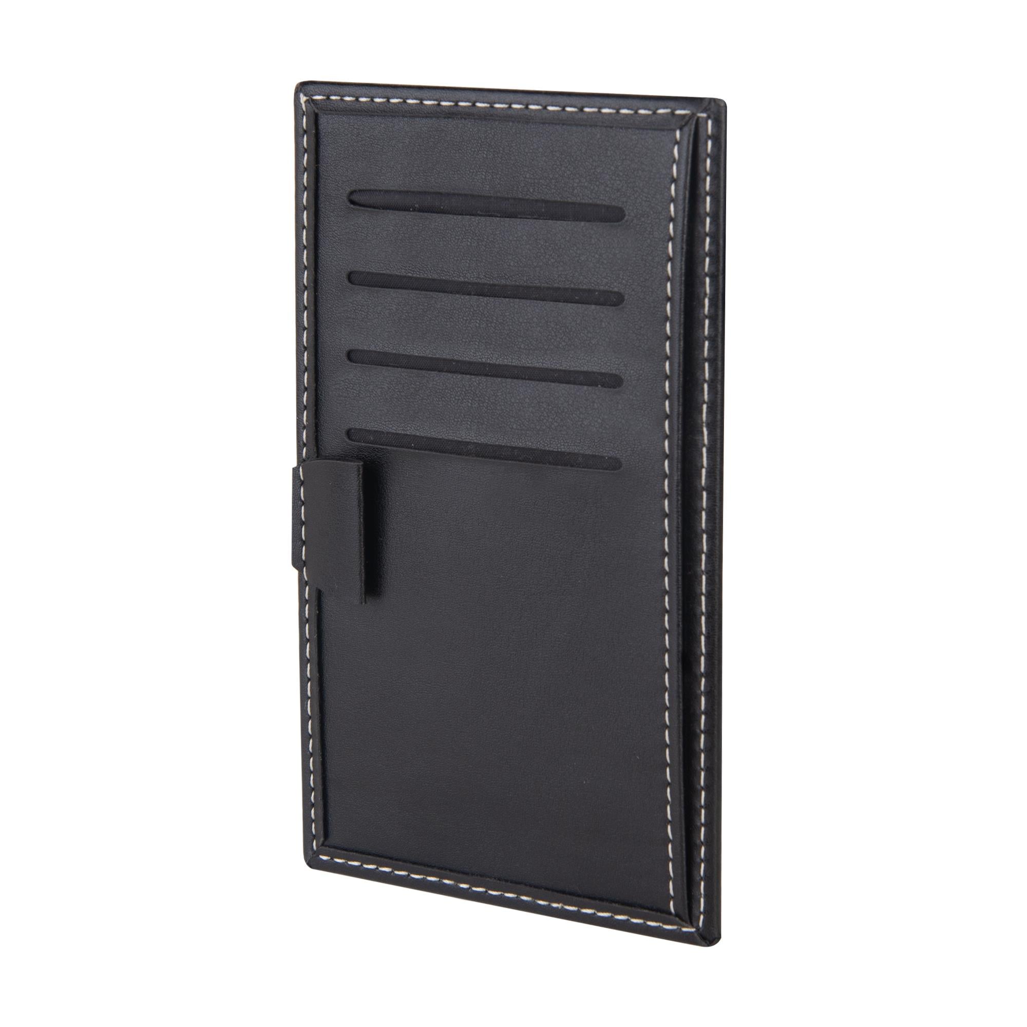 S.Deri Kartlık Cüzdan Kalemlik Siyah Wallet and Card Holder Vegan 9x15,5 cm. Black