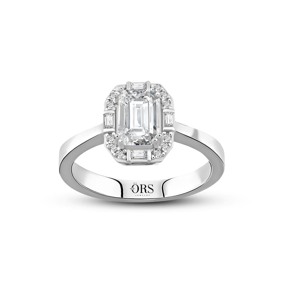 Pırlanta Montür  1.00 Karat Emerald   Yüzük