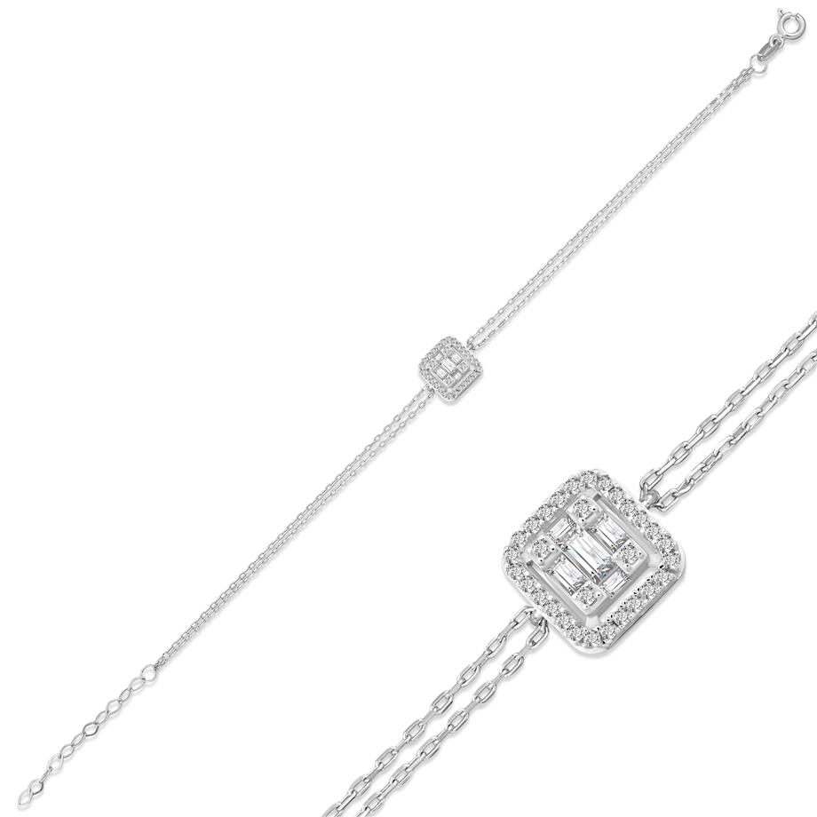 Pırlanta Montür  Baget Taşlı  Bileklik