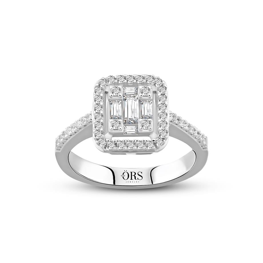 Pırlanta Montür  Baget Taşlı  Yüzük