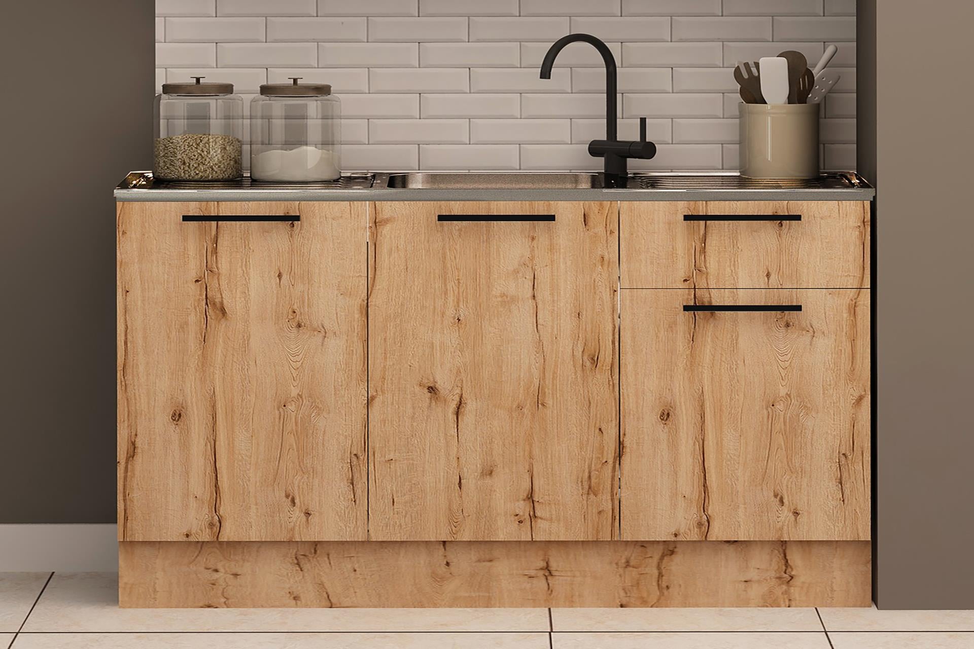 120 Cm Şila Evyeli Mini Mutfak Alt Dolabı