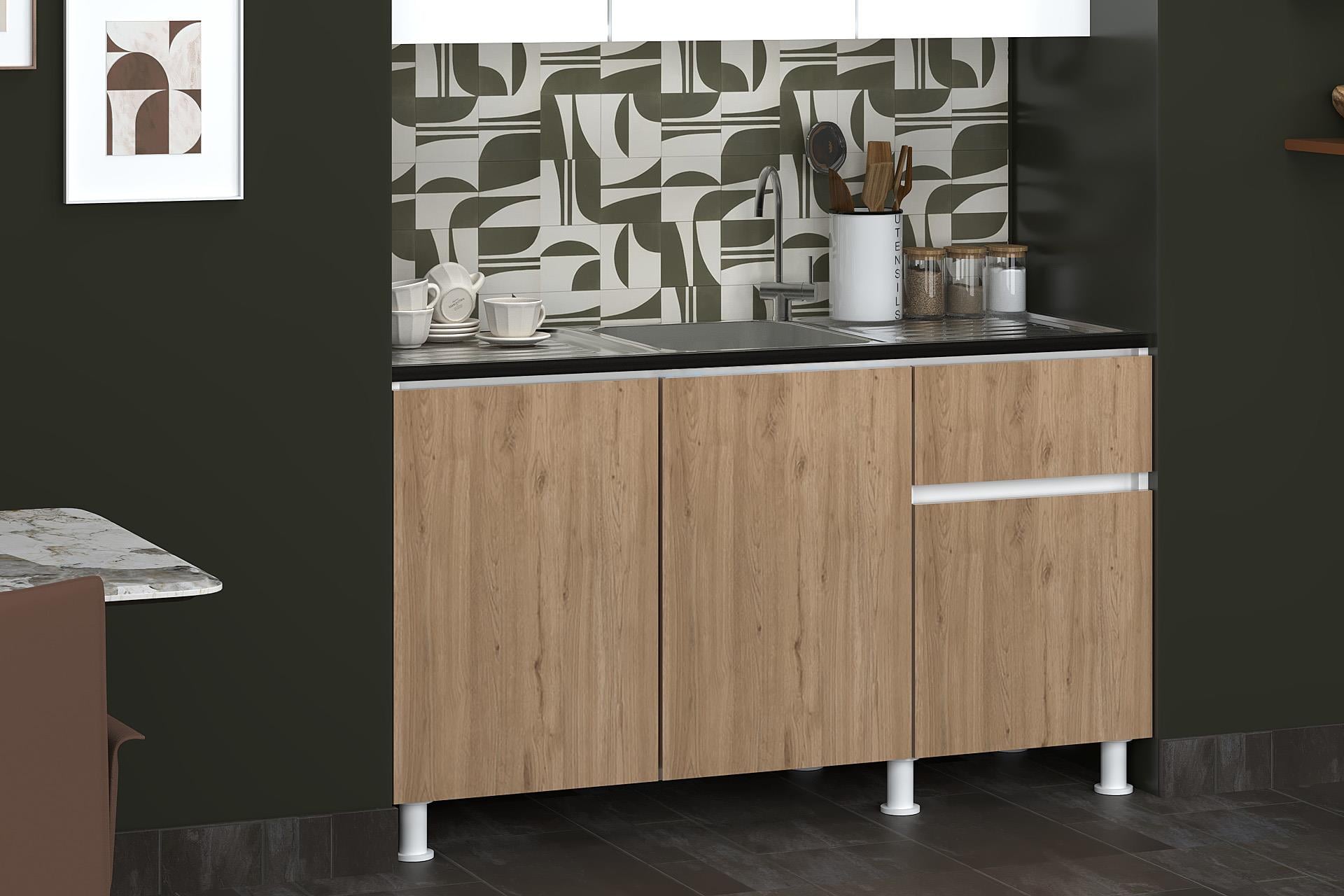 150 CM POYRAZ MUTFAK ALT MODÜL EVYELİ