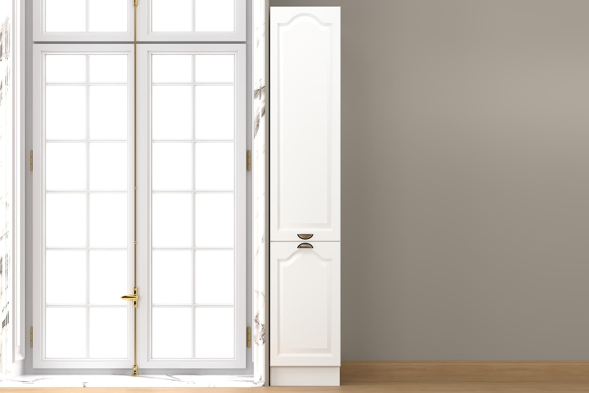 40 Cm Greena White Boy Dolabı, Çok Amaçlı Mdf Boy Dolabı