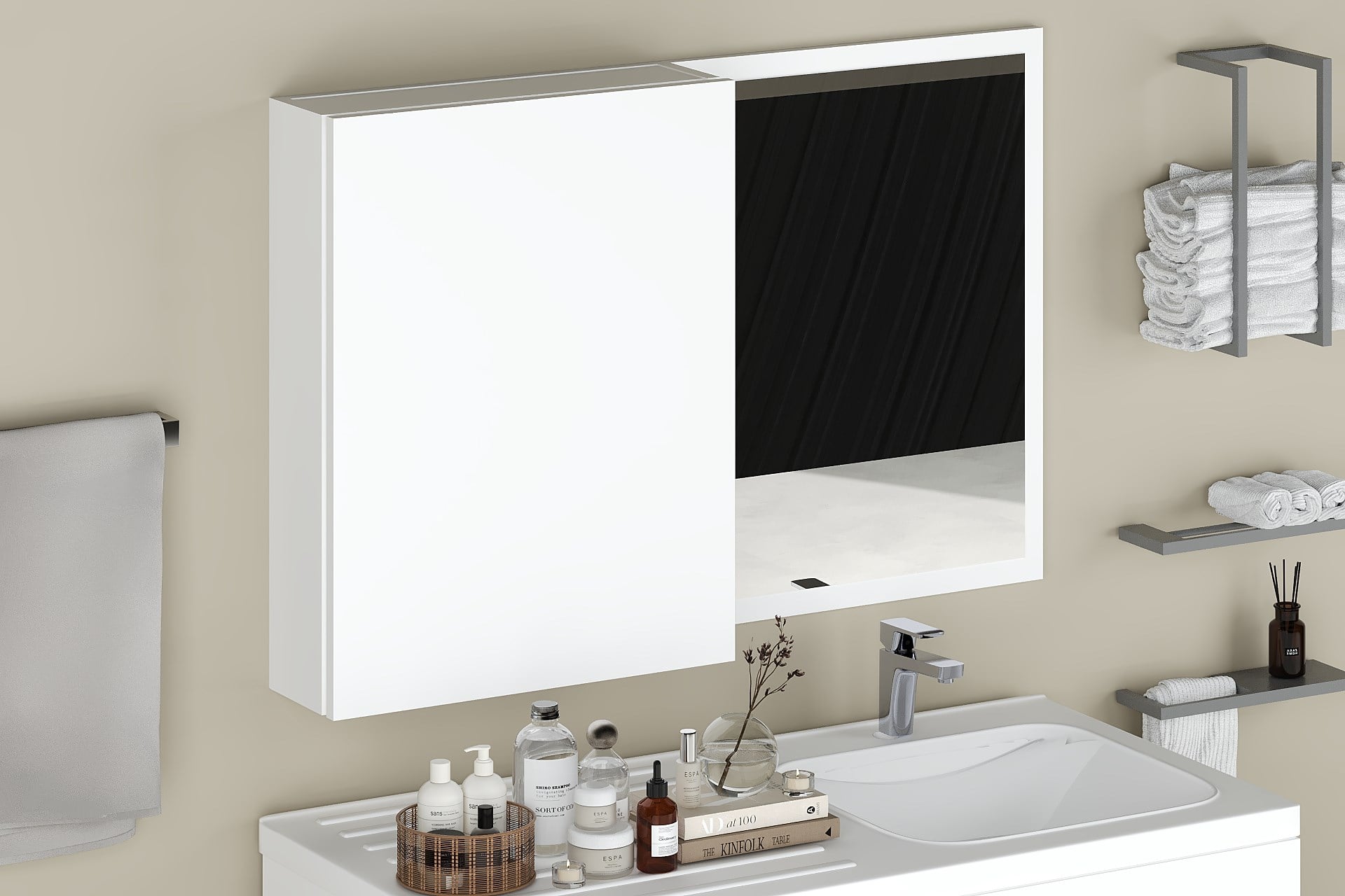 Sany Aynalı Banyo Dolabı, Banyo Üst Dolabı