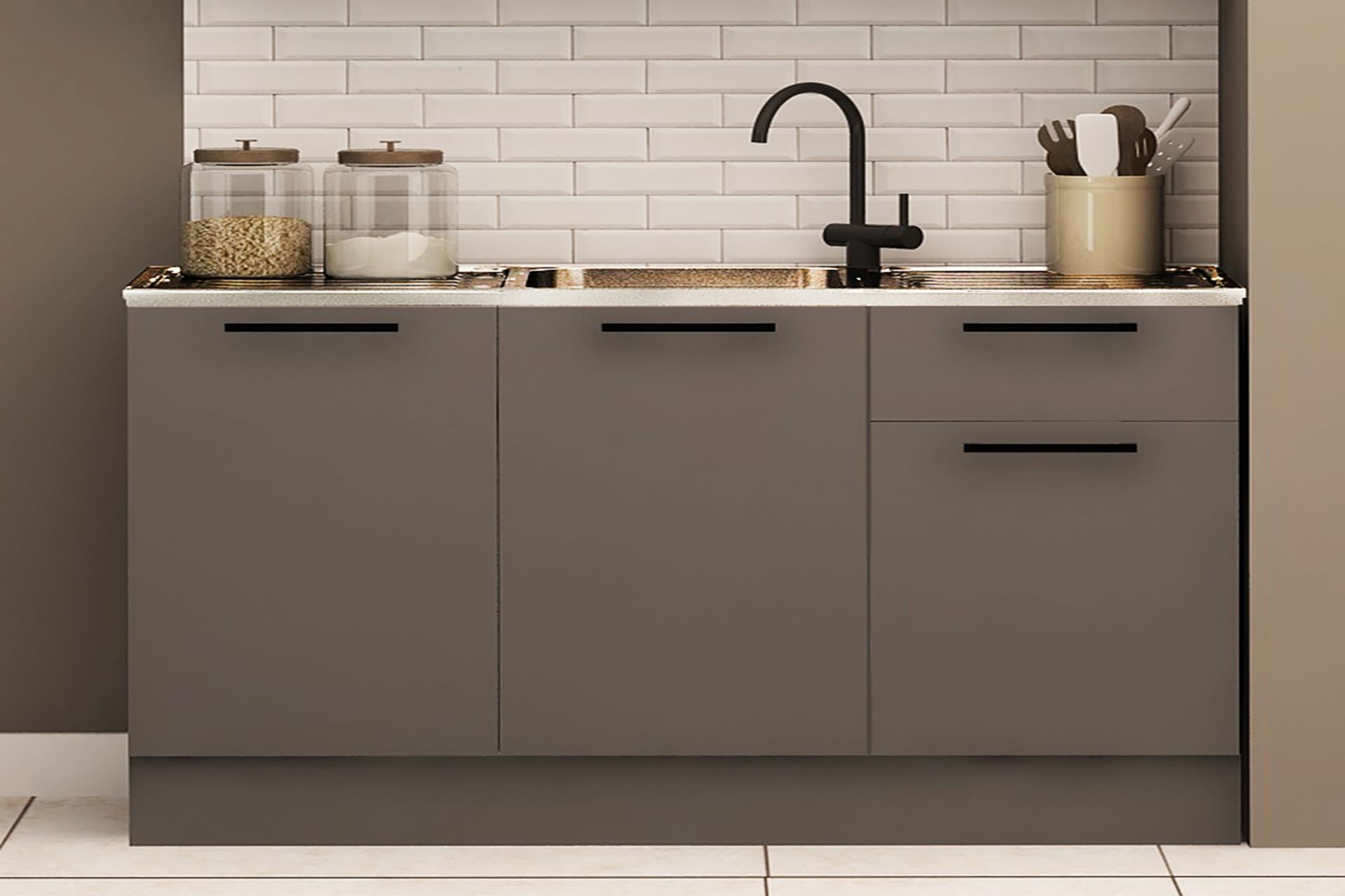 120 Cm Dani Evyeli Mini Mutfak Alt Mutfak Dolabı