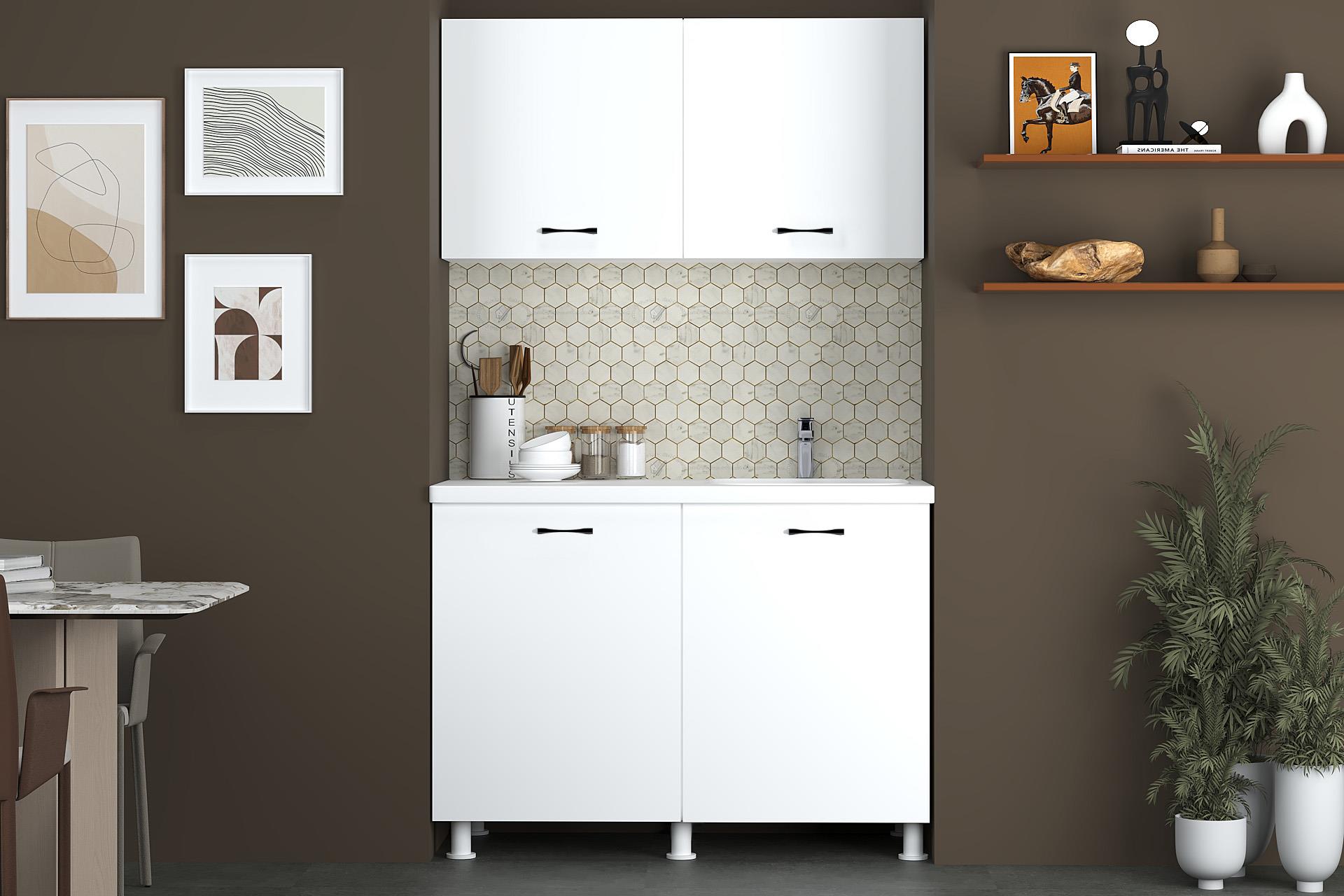 120 CM DORA ABS EVYELİ MUTFAK ALT ÜST TAKIM