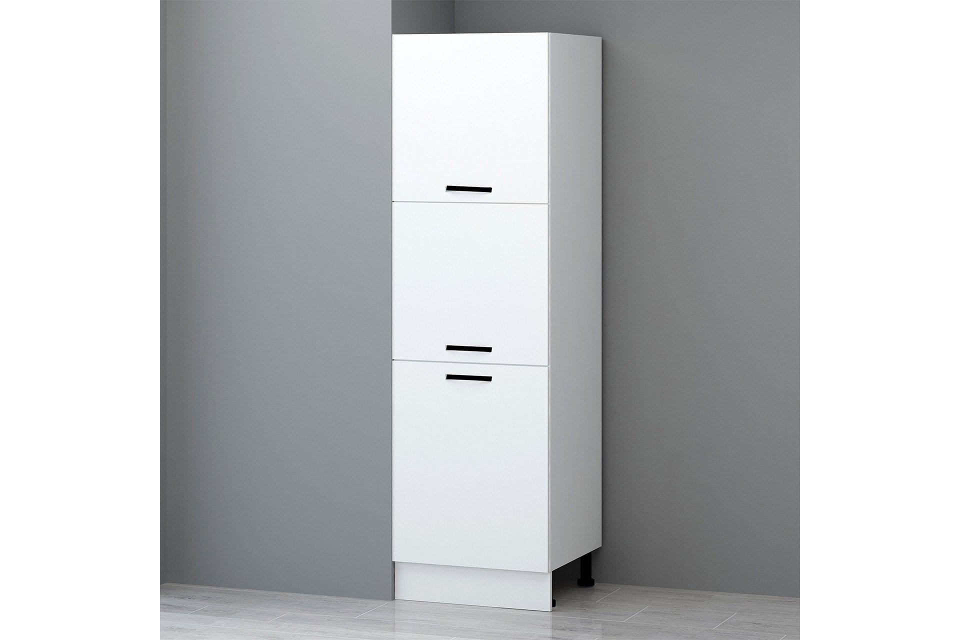 60 Cm Beyaz Melamin Boy Dolabı