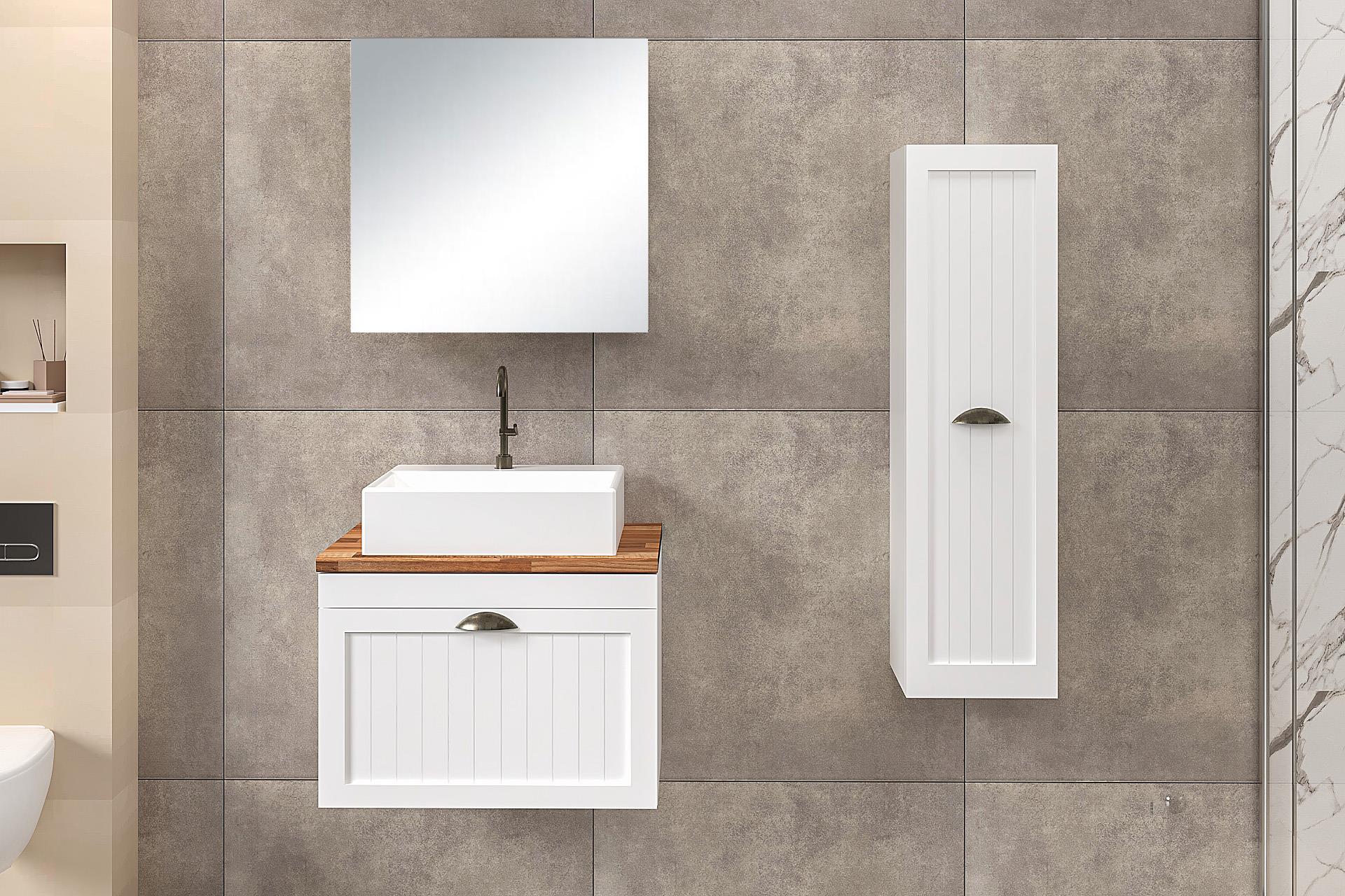 65 cm Aren Banyo Dolabı + 30 cm Aren Boy Dolabı