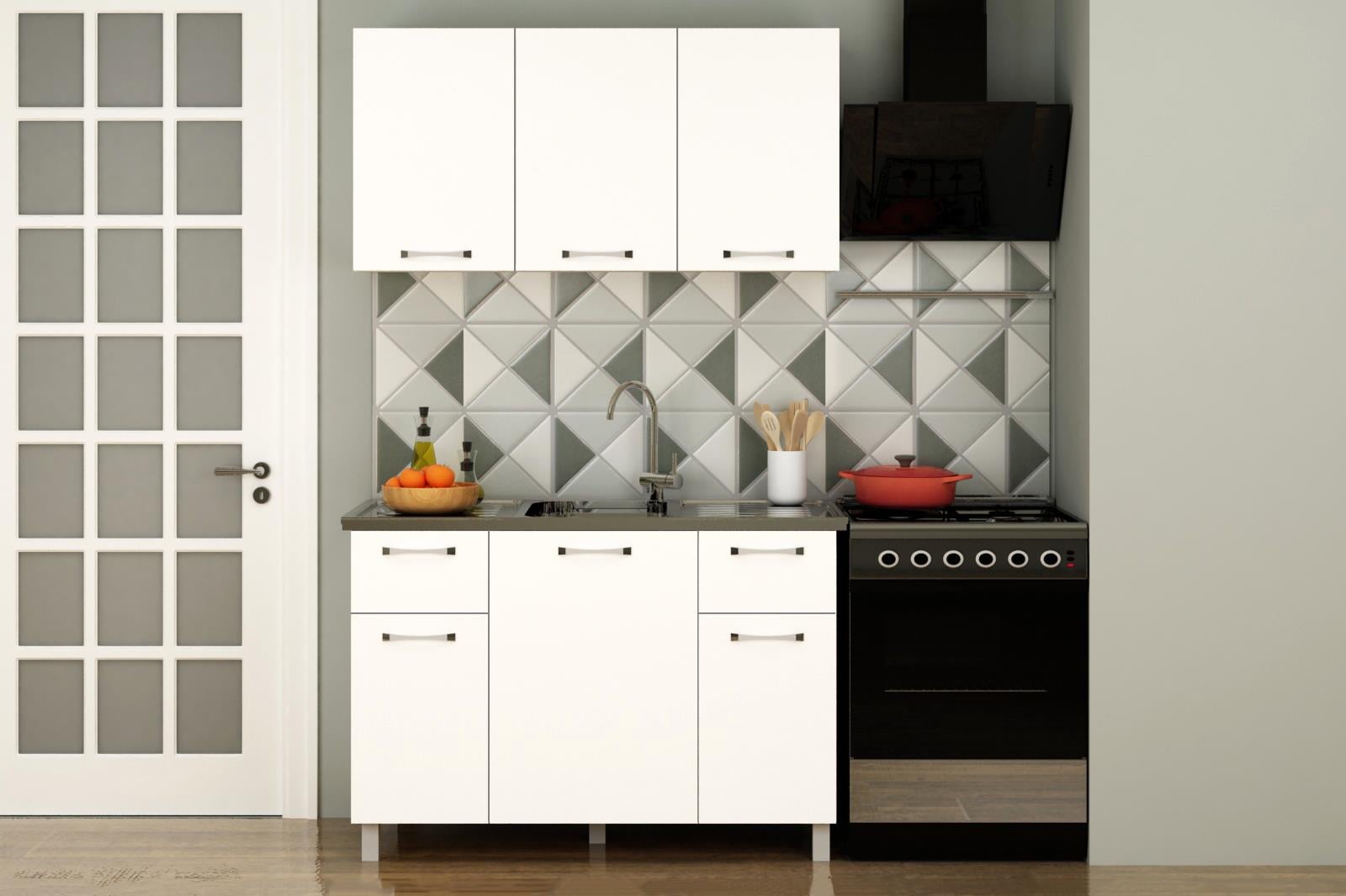 PANOVİT 120 CM EVYELİ MİNİ MUTFAK