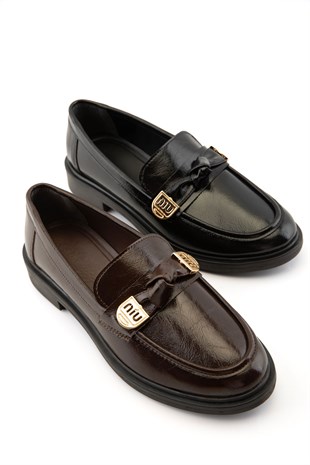 Clara Kahve Kadın Loafer 