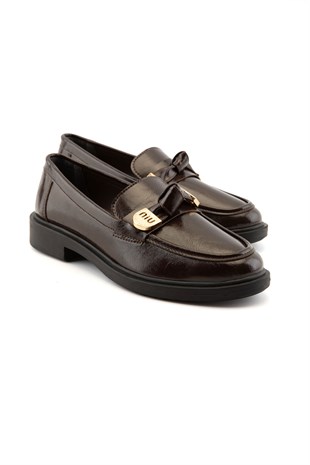 Clara Kahve Kadın Loafer 
