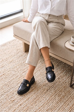 Clara Siyah Kadın Loafer