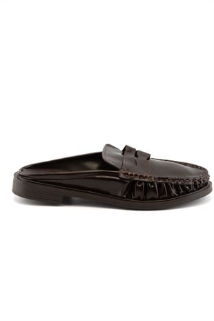 Mireva Kahve Kadın Loafer Terlik