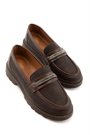 Nessa Kahve Kadın Loafer