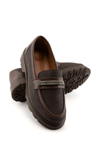 Nessa Kahve Kadın Loafer