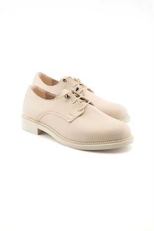 Raven Bej Kadın Loafer 