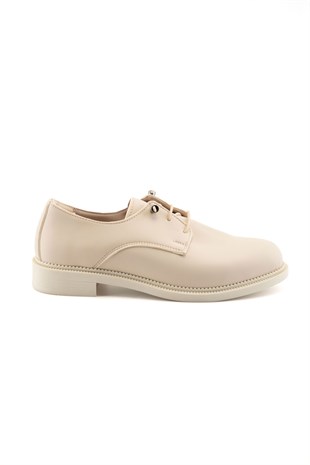 Raven Bej Kadın Loafer 