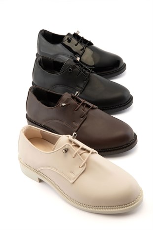 Raven Bej Kadın Loafer 