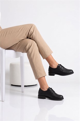 Raven Siyah Kadın Loafer 