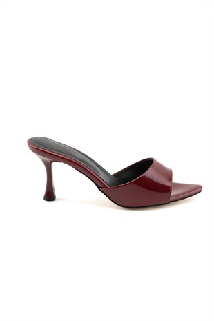 Sorel Bordo İnce Topuklu Terlik