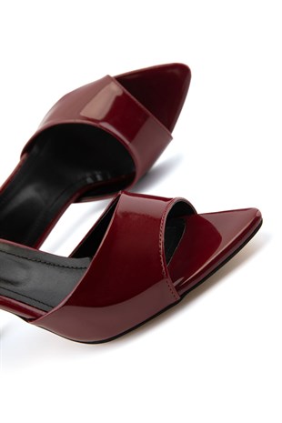 Sorel Bordo İnce Topuklu Terlik