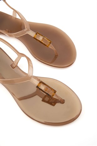 Siera Şampanya Nude Kadın Sandalet 