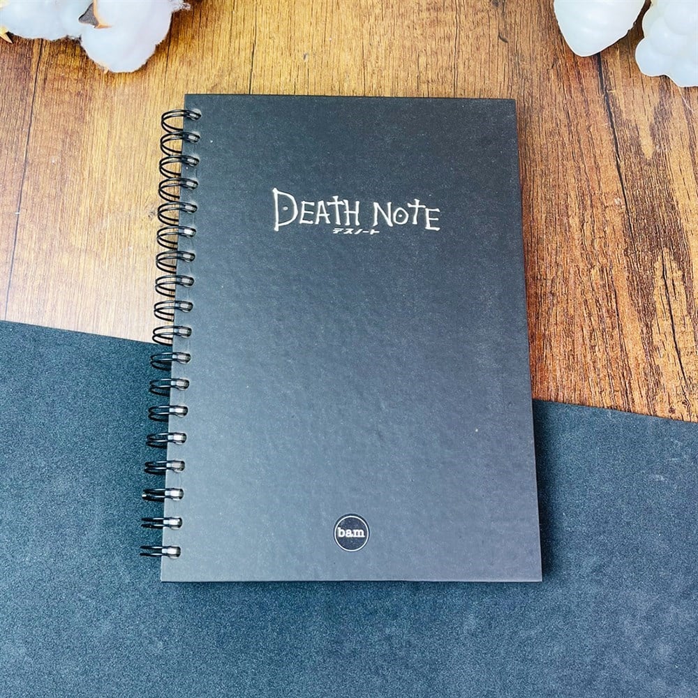  Death Note Tasarımlı Çizgili Spiralli Defter 